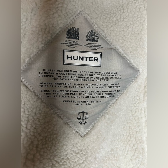 NWT Hunter Men’s Shell Jacket With Sherpa Fleece Lining Black Size Small - Picture 11 of 12